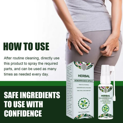 Natural Herbal Hemorrhoids Spray